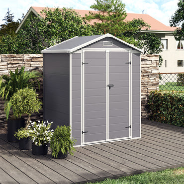 5ft Wide Plastic Shed for Outdoor Garden Tool Storage
